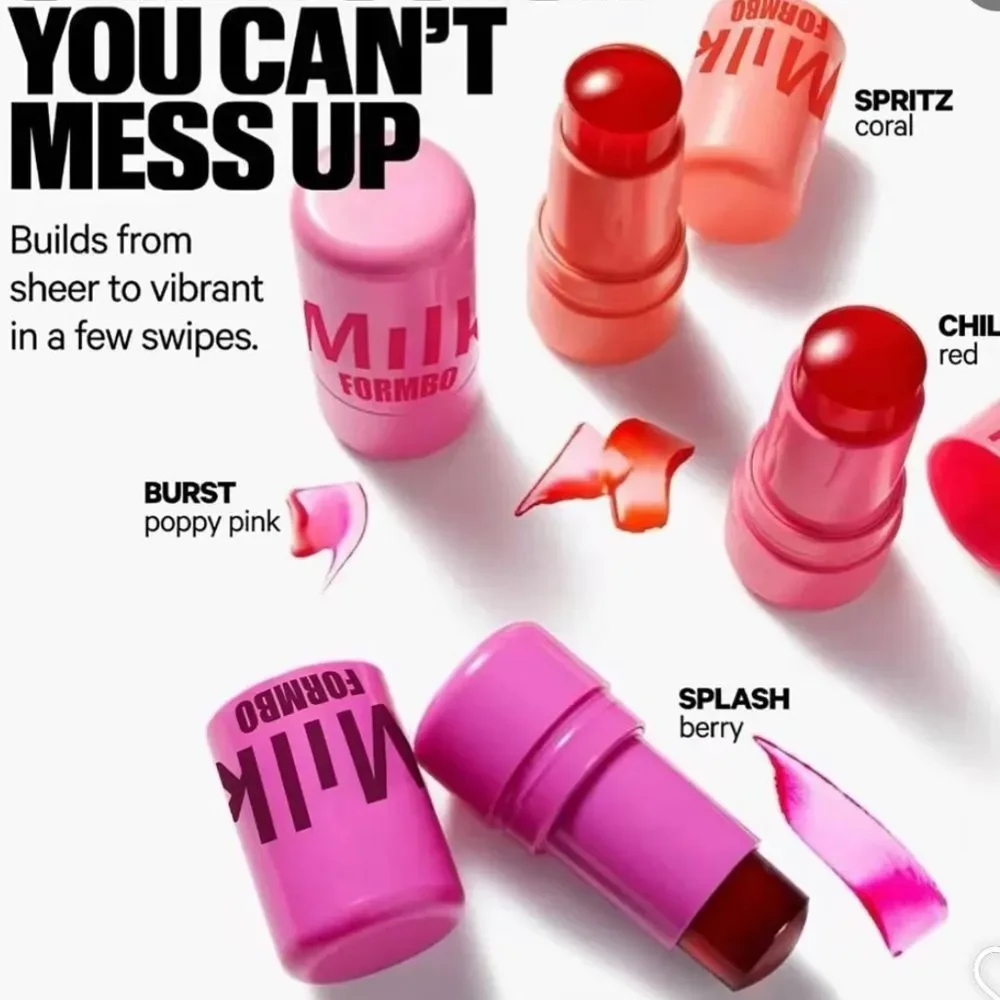 NWT Sealed Milk Makeup Lip + Cheek Stick in Pink